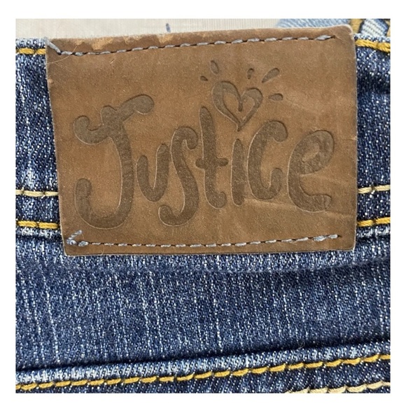I Love Justice Jeans Simply Low Capri Juniors 14R Blue Distressed Pockets - Picture 9 of 14
